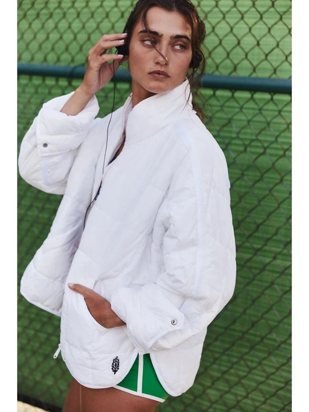 Free people Pippa Packable Puffer Jacket white
